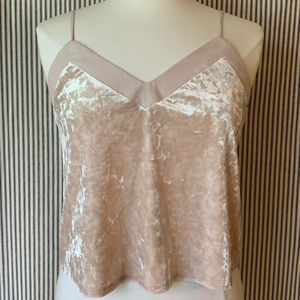 Crushed Velvet Tank Top